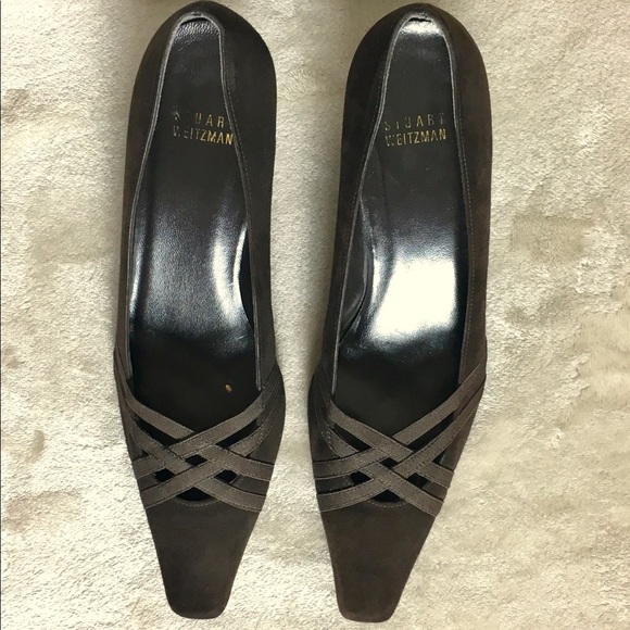 🎉Stuart Weitzman Suede Crisscross Classic Pumps - Picture 5 of 8